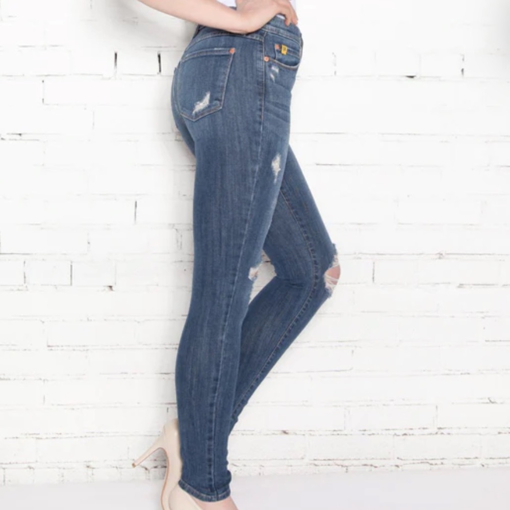 YOGA Jeans HIGH RISE SKINNY - MALIBU BEACH - Picture 2 of 15